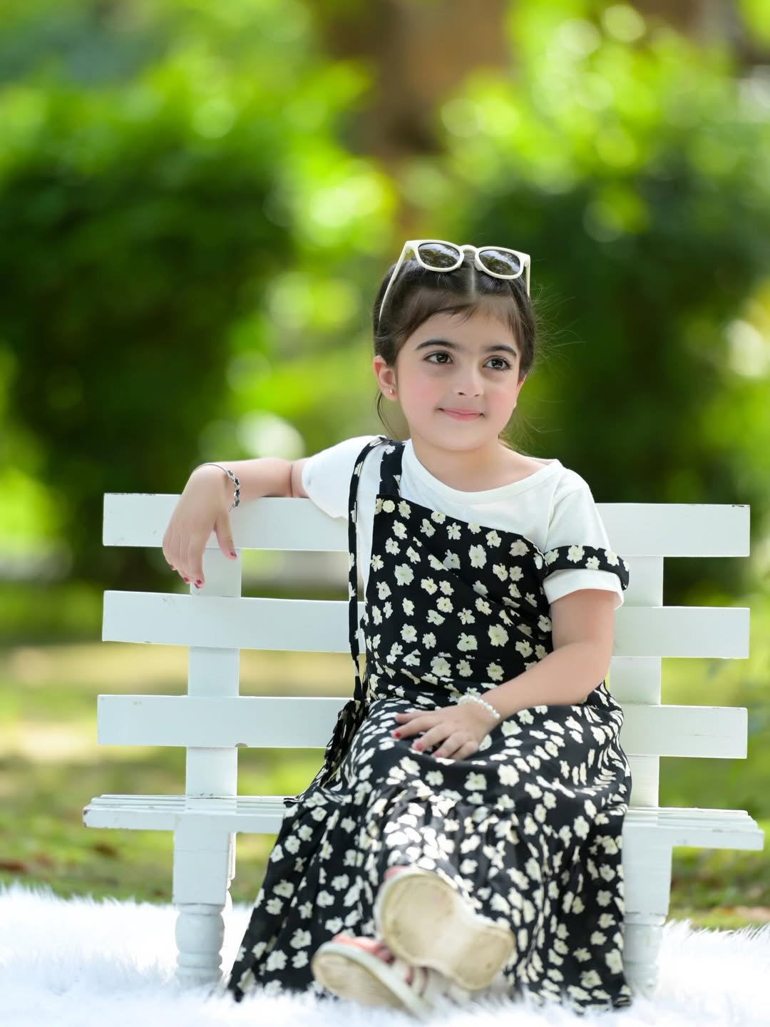 Moonlit Petal Girls Dress