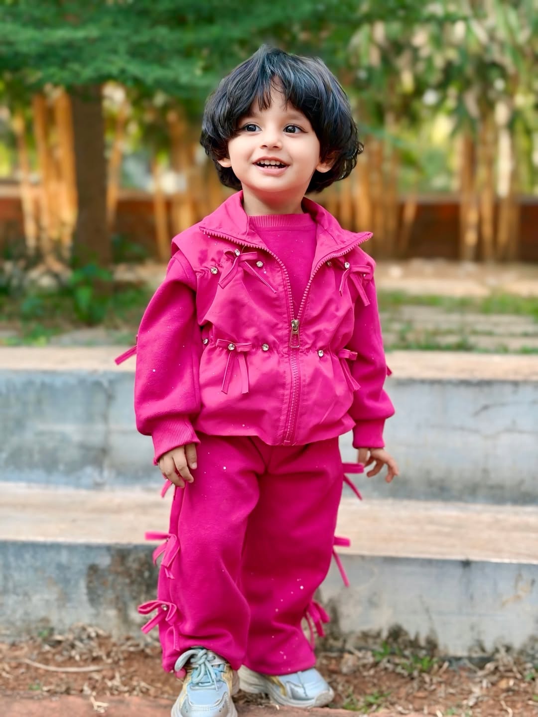 Saanvi Pink Desiner Set