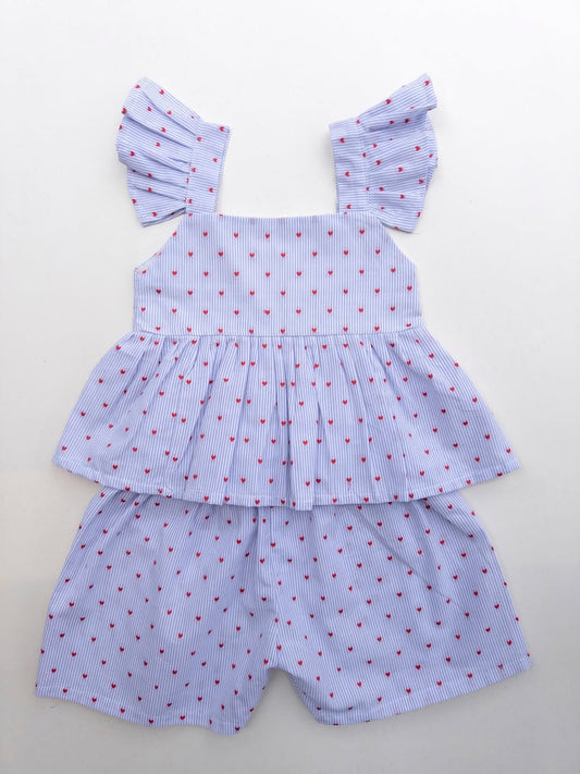 Butterfly Kisses Top & Shorty Set