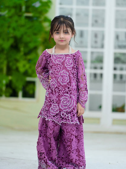 Lavender Grace Kurti Set