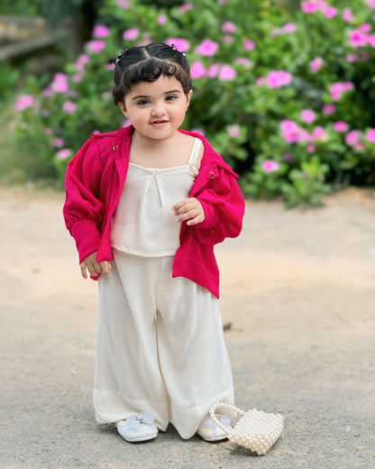 Mini Diva Shrug Palazzo Set