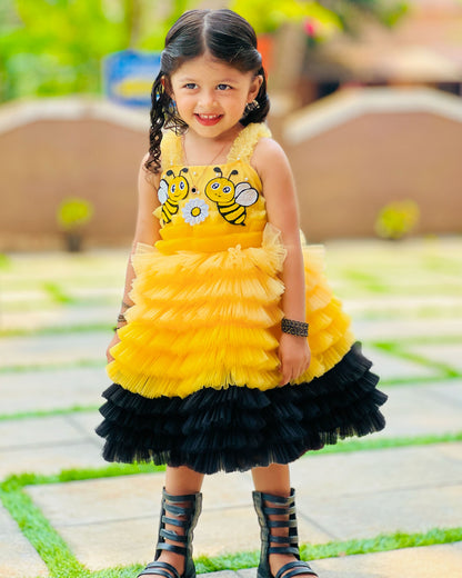 Bumble Spark Ruffle Party  Happy Twirls Gown