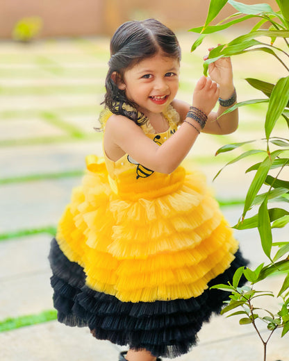Bumble Spark Ruffle Party  Happy Twirls Gown