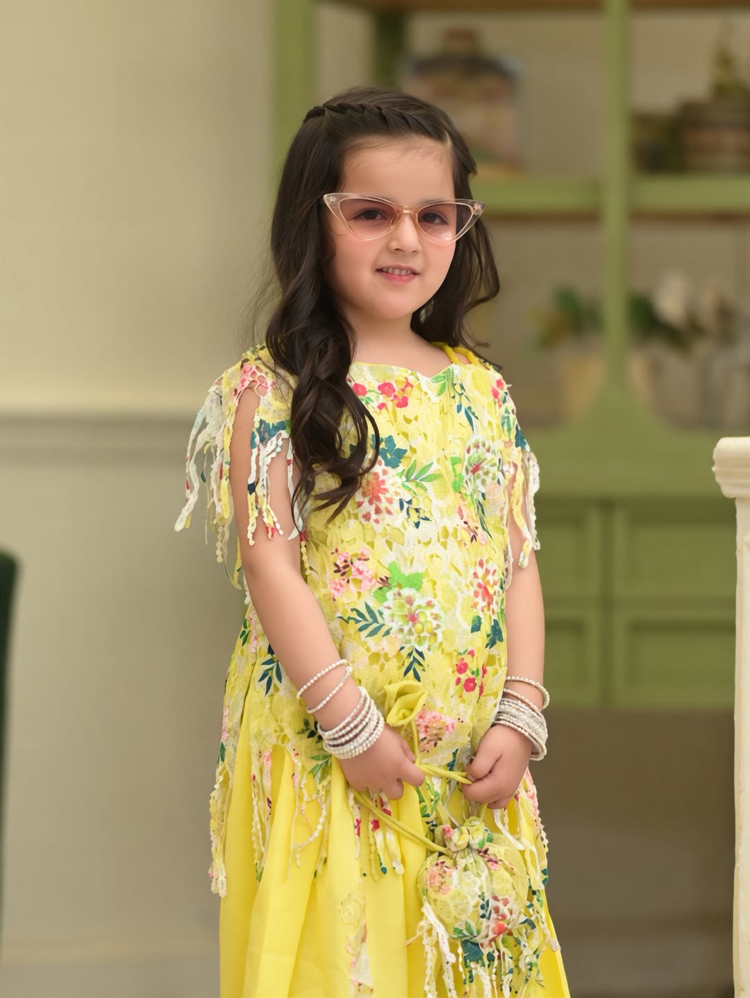 Buttercup Bloom Little Sunshine Vibes Kurti Plazo Set