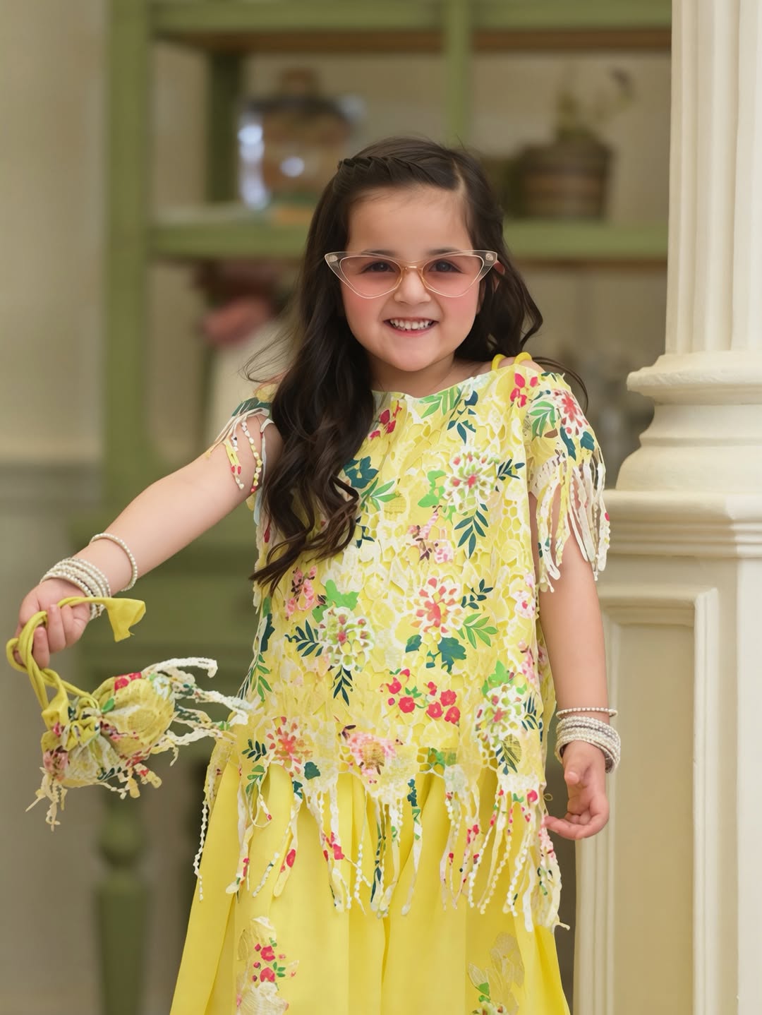 Buttercup Bloom Little Sunshine Vibes Kurti Plazo Set