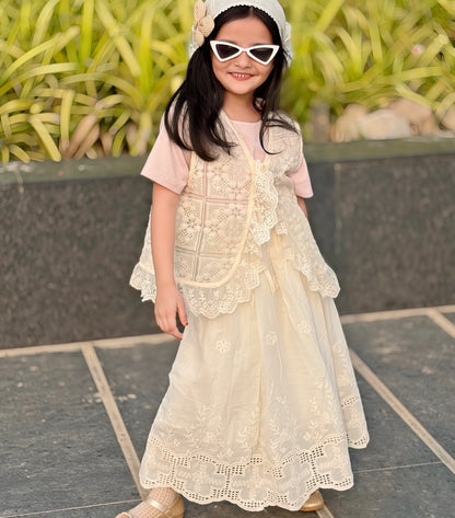 Elegant Lace Party Dress Set