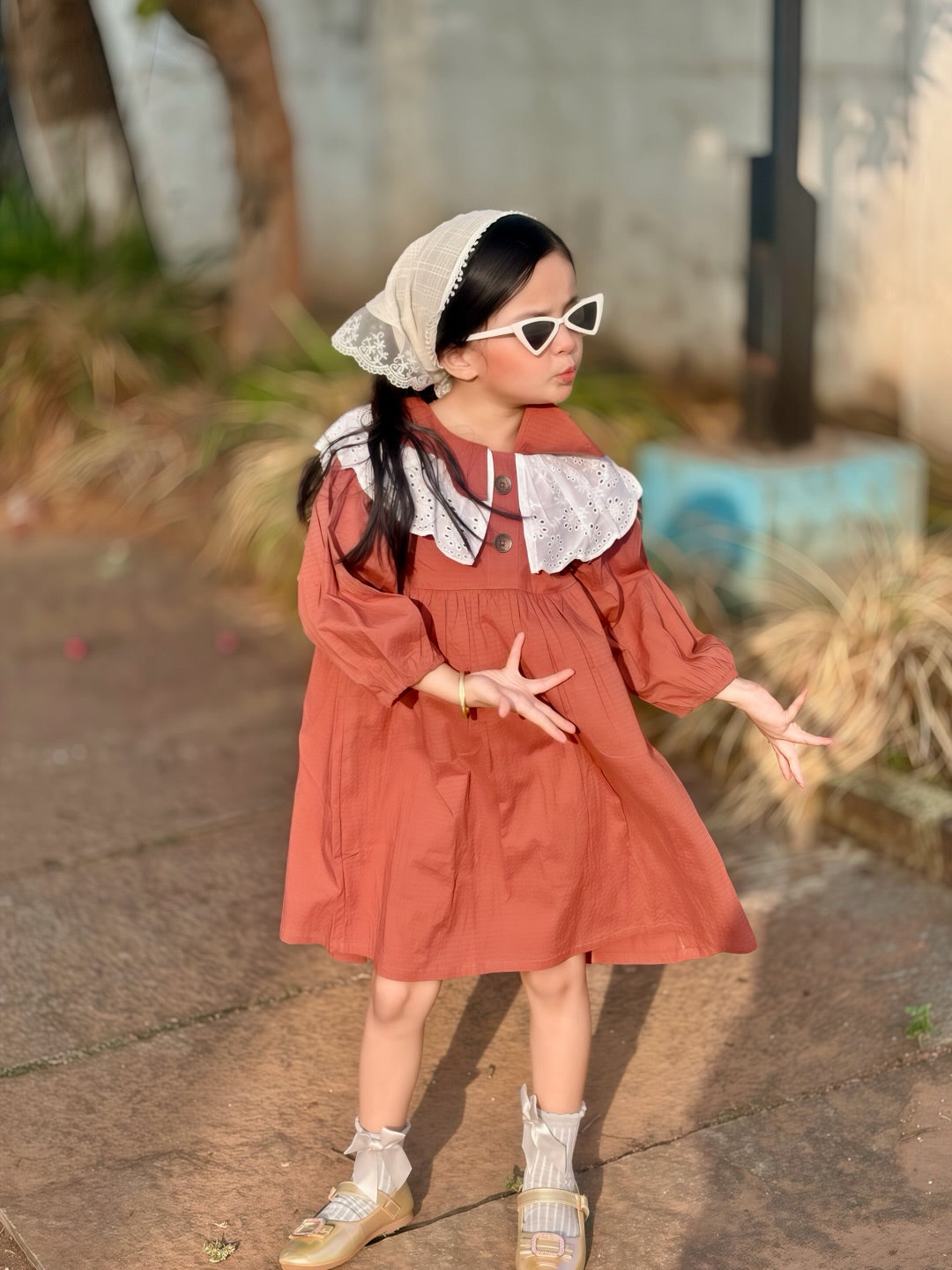 Riya Cute Doll Collar Frock
