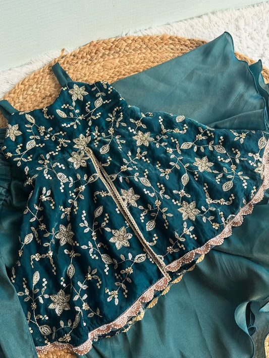 Zivara Sparkle Charm Sharara Set
