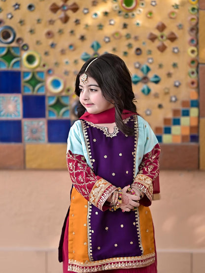 Aveline Royal Rang Palazzo Set