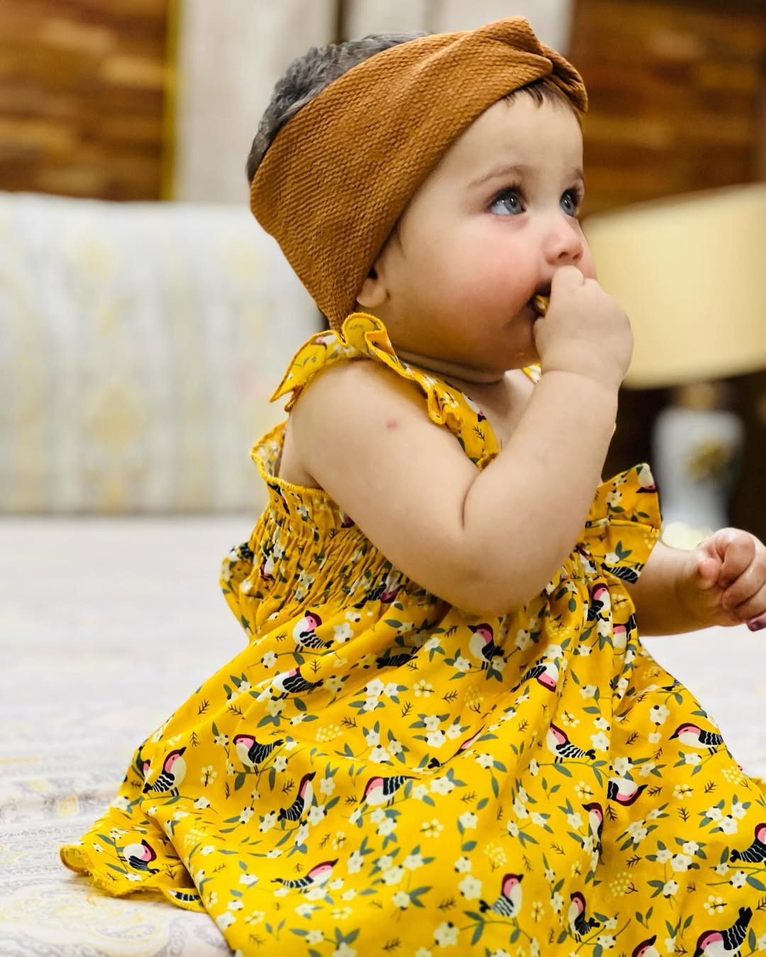 Aanya Yellow Bloom Dress