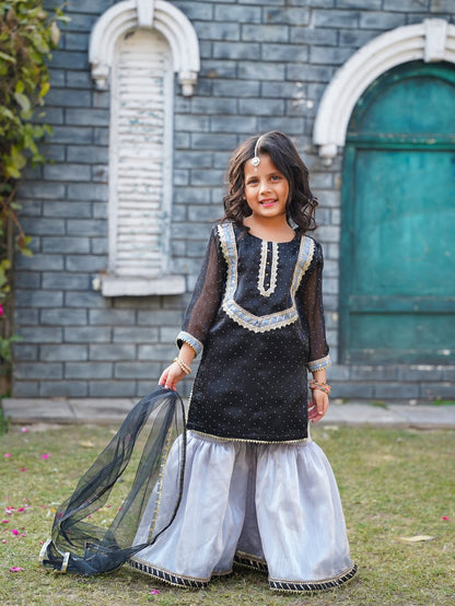 Myra Midnight Grace Sharara Set