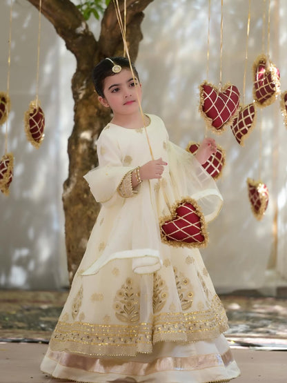 Myra Cream Royal Lehenga