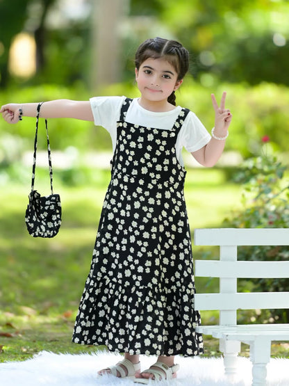 Moonlit Petal Girls Dress