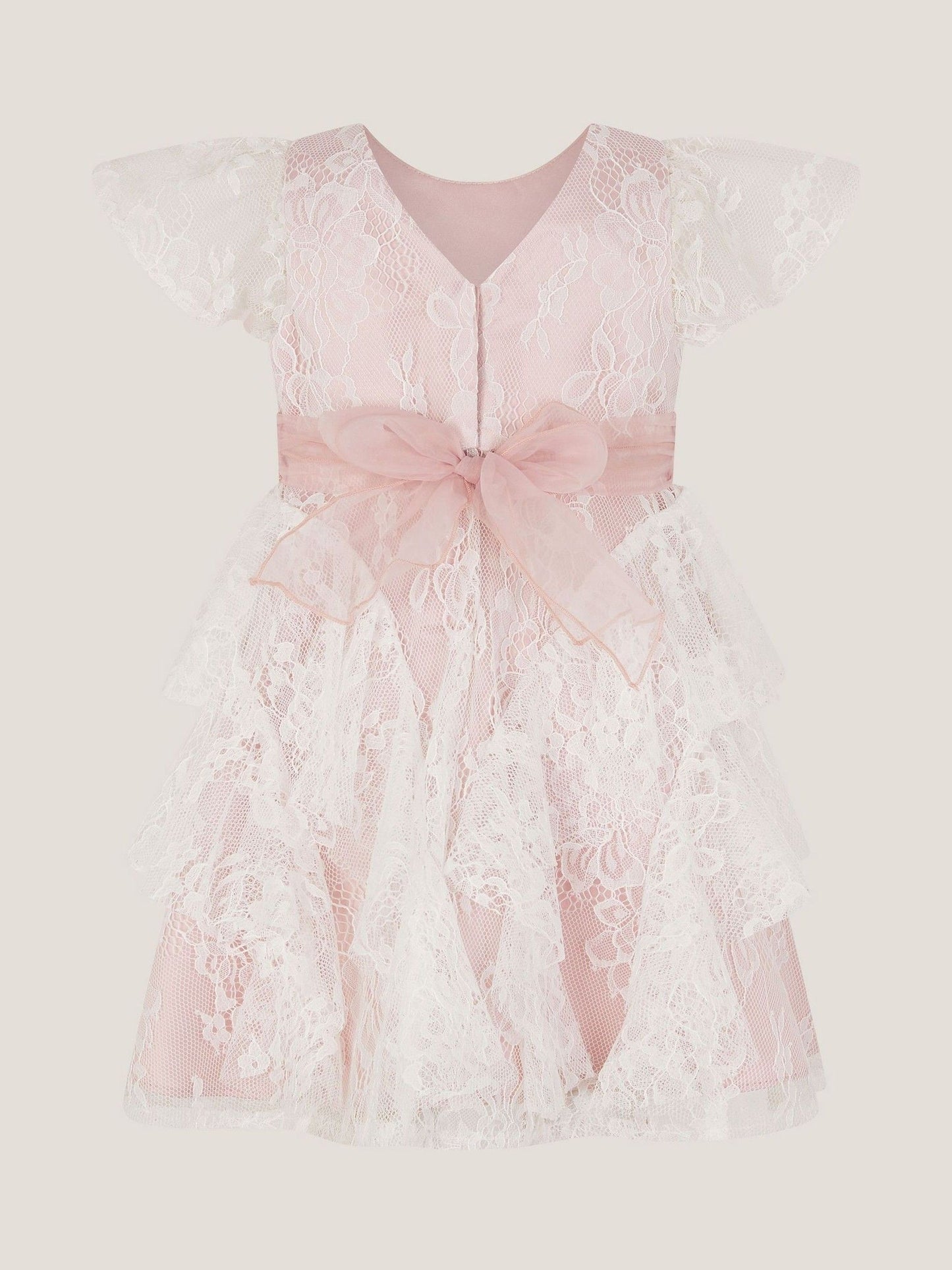 Joanie Ruffle Lace Dress