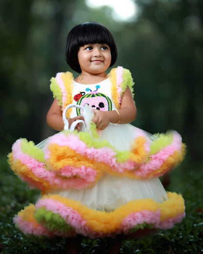 Rosabelle Floral Twirl Couture Dress